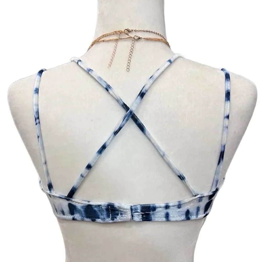 Pink Victoria’s Secret bikini top velvet tie dye Size Small - Picture 8 of 14